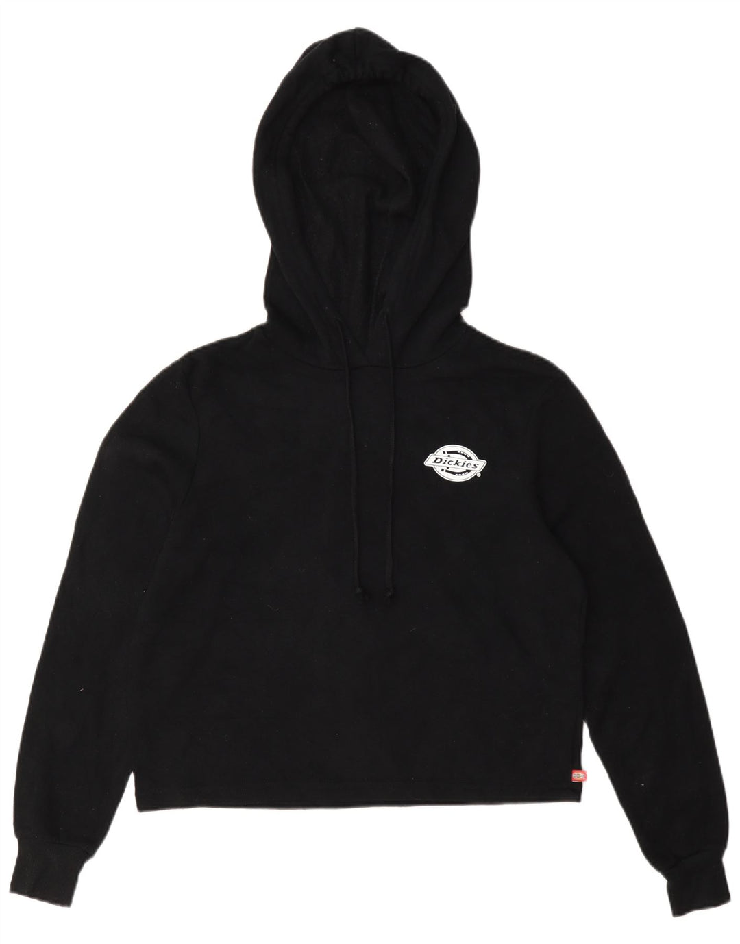 Dickies Womens Crop Oversized Hoodie Jumper UK 10 Small Black Polyester