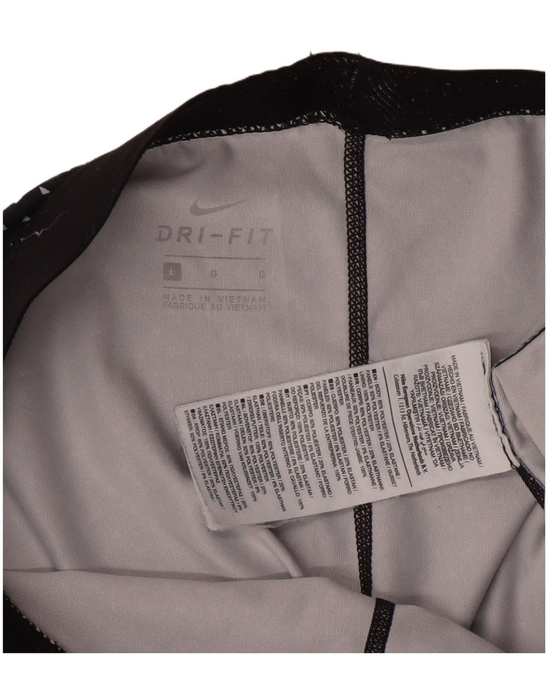 Γυναικεία γραφικά κολάν Nike Dri Fit UK 14 Large Navy Blue Spotted Sports