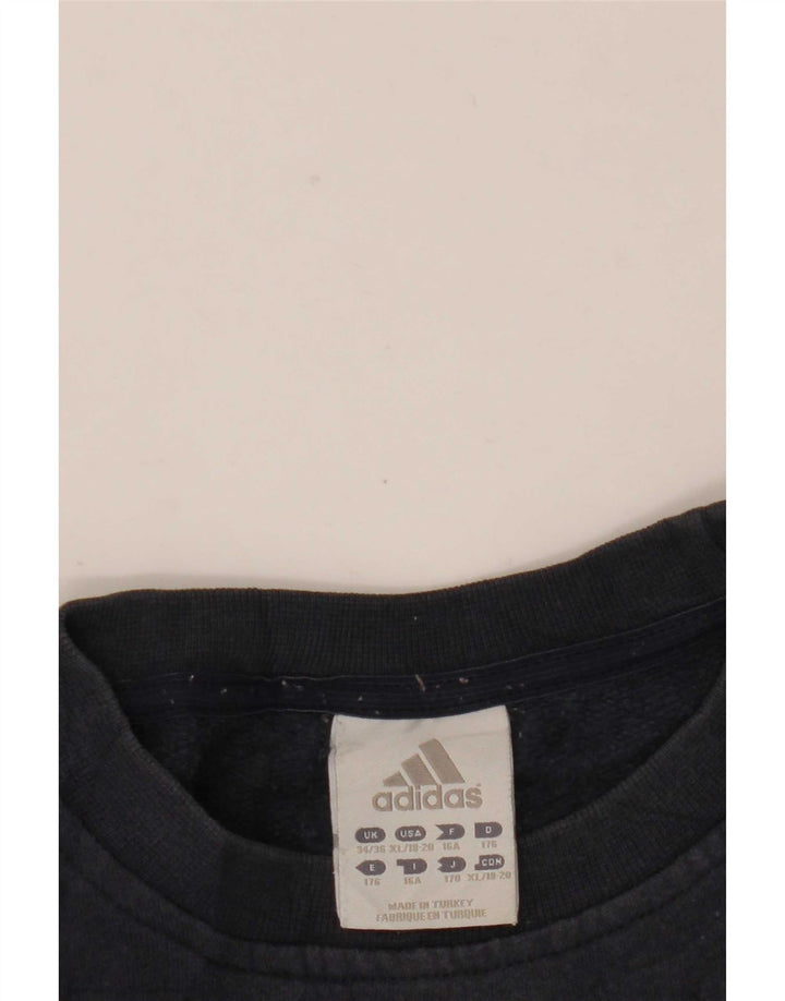 Γραφικό Φούτερ Adidas Boys Jumper 15-16 ετών Navy Blue