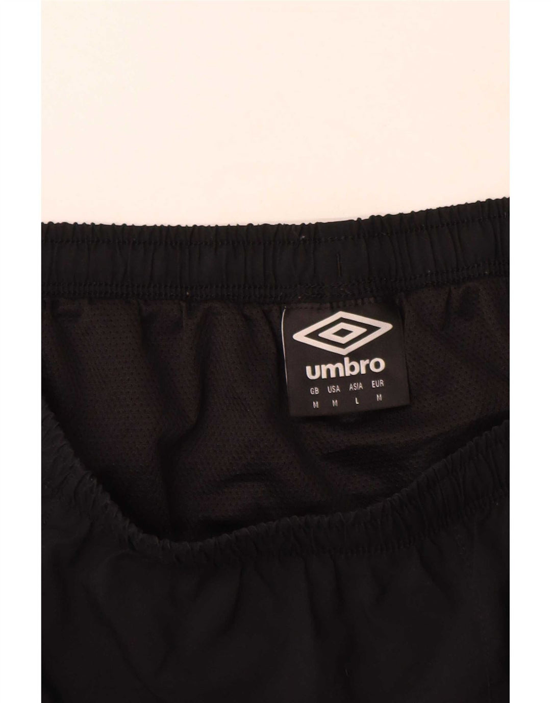 Ανδρικό αθλητικό σορτς Umbro, μεσαίο μαύρο πολυεστέρα
