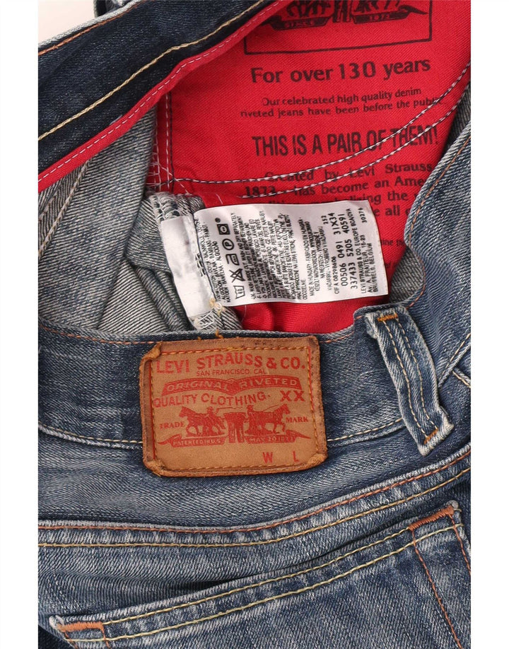 Ανδρικό τζιν σορτς Levi's 506 W31 μεσαίο μπλε βαμβακερό
