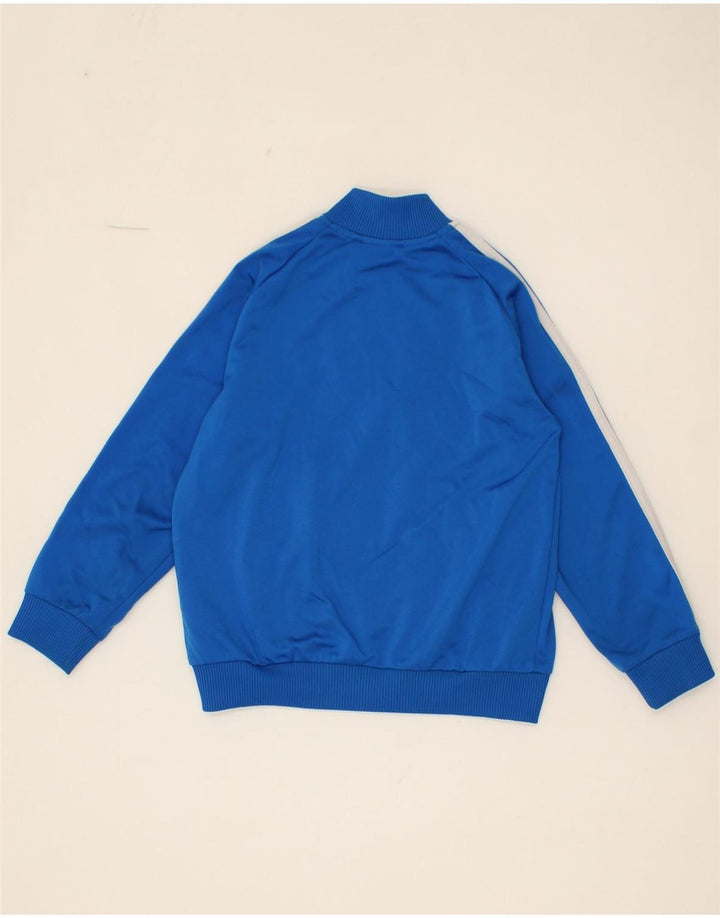 ADIDAS Boys Tracksuit Top Jacket 7-8 Years Blue Colourblock Polyester Vintage Adidas and Second-Hand Adidas from Messina Hembry 