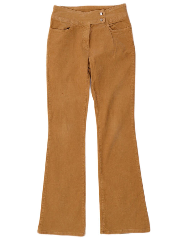 Benetton Womens Flare Corduroy Trousers IT 38 XS W24 L31 Brown Cotton
