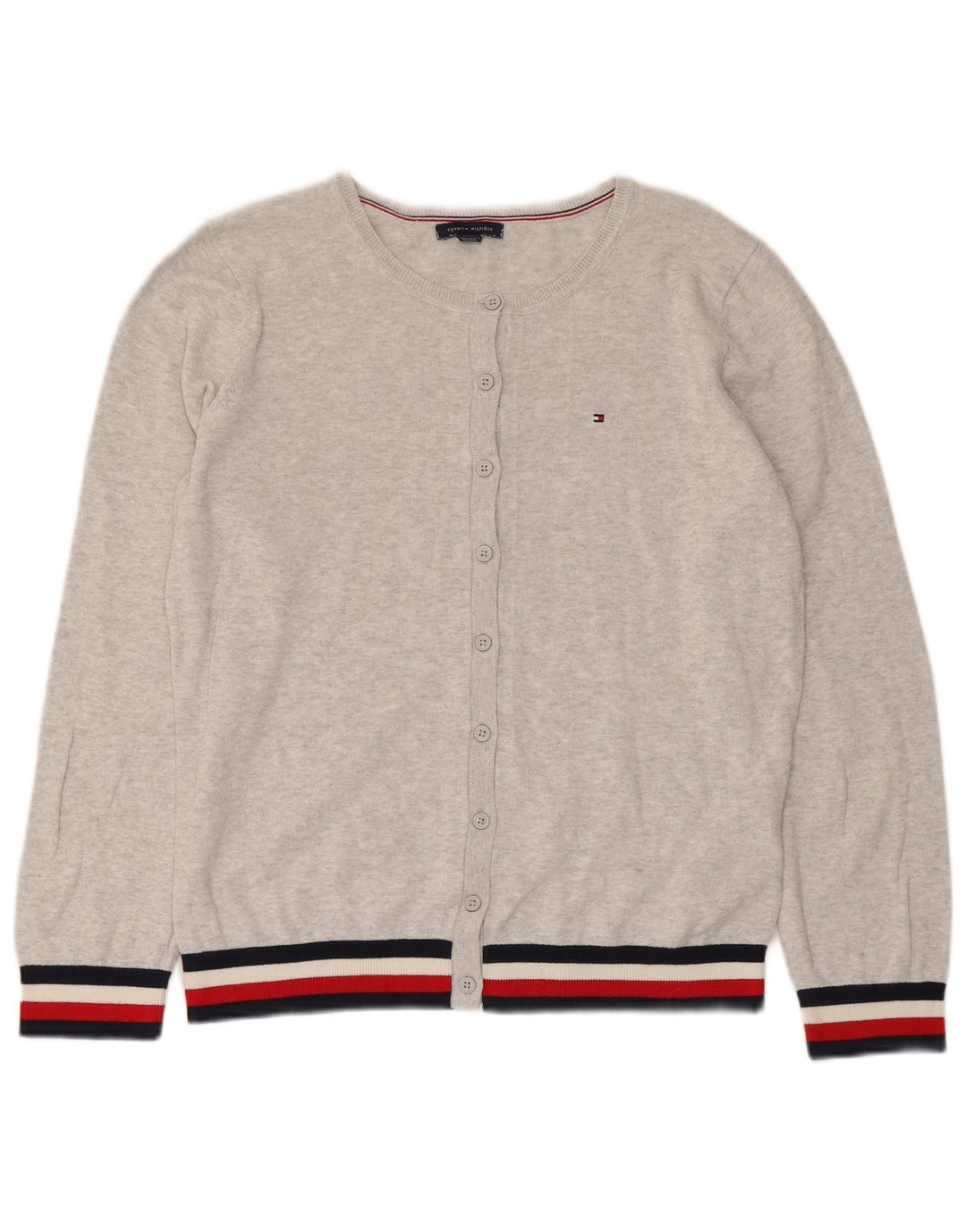 Γυναικεία ζακέτα Tommy Hilfiger UK 14 Medium Grey ριγέ