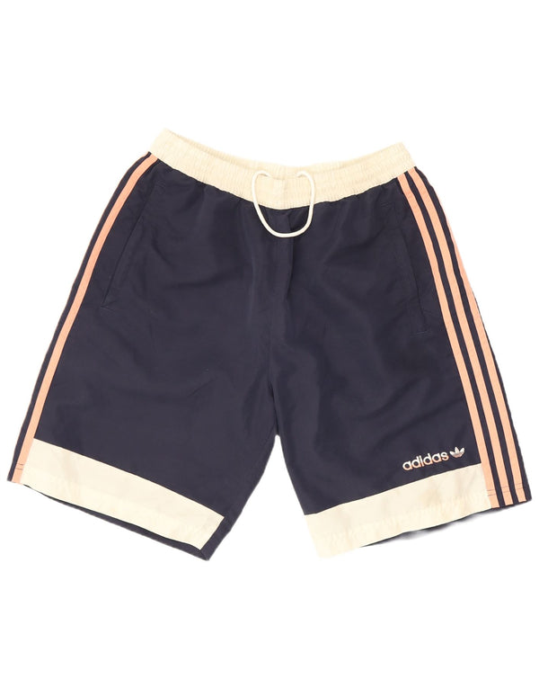 Ανδρικό σορτς κολύμβησης Adidas, μεσαίο μπλε ναυτικό, πολυεστέρας