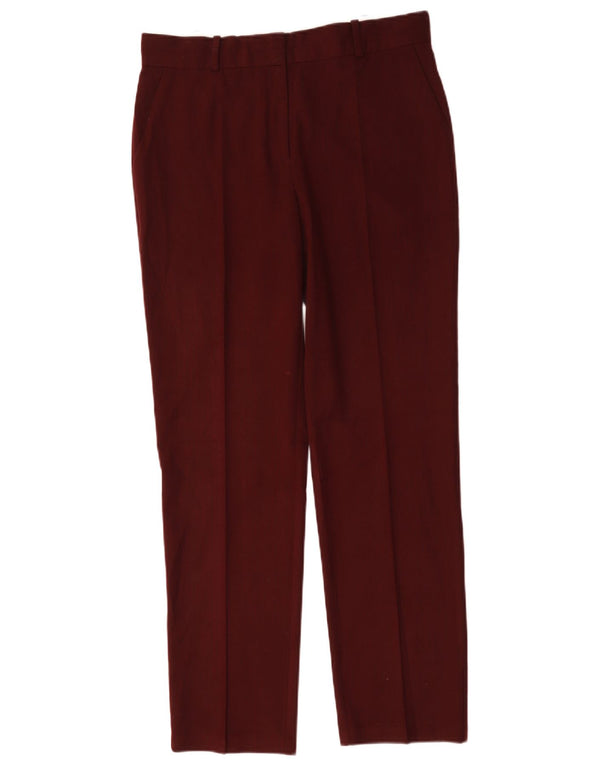 Marks & Spencer γυναικείο κοστούμι ψηλόμεσο παντελόνι UK 12 Medium W32 L31 Burgun