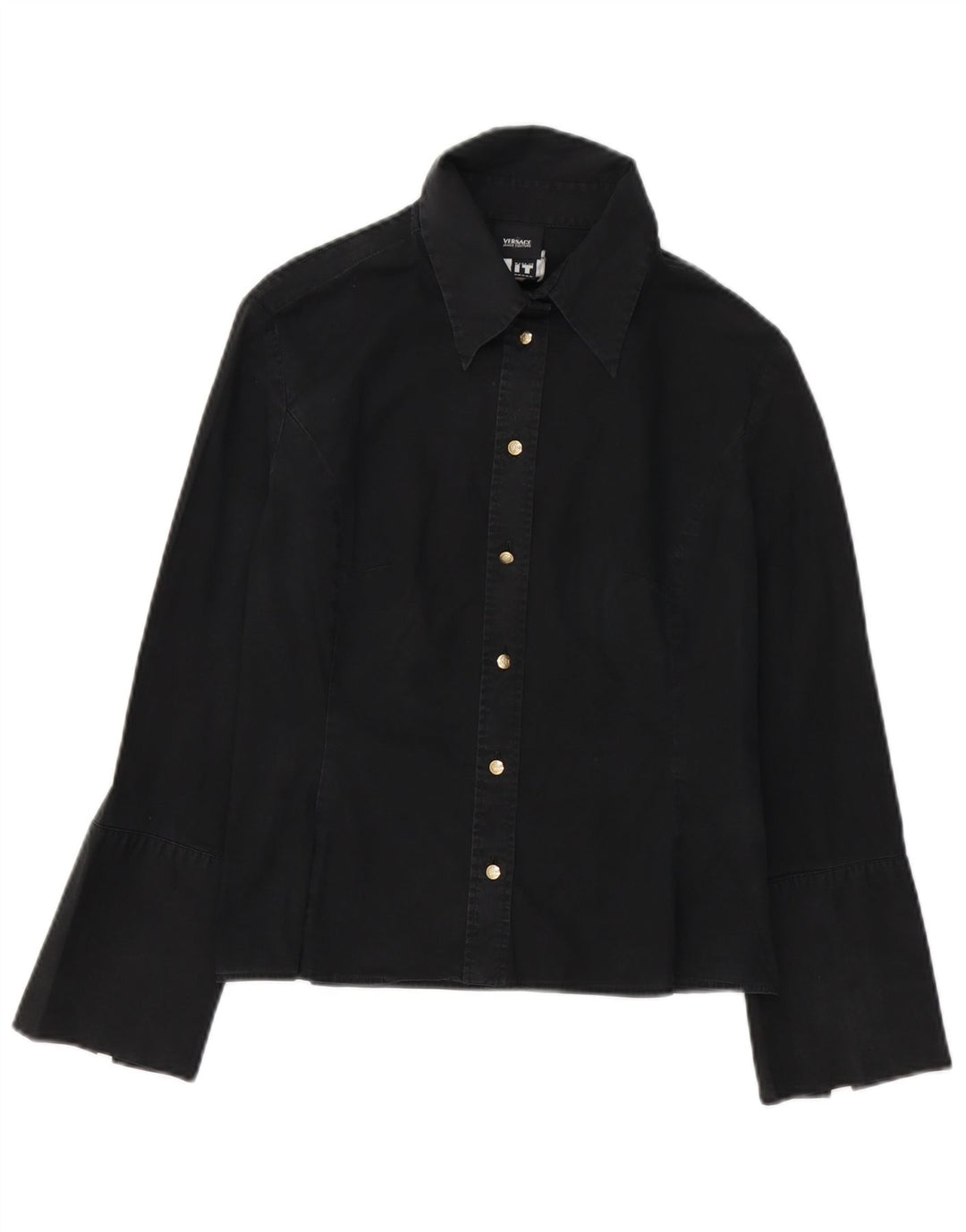 Γυναικείο επίσημο πουκάμισο Versace UK 10 Small Black