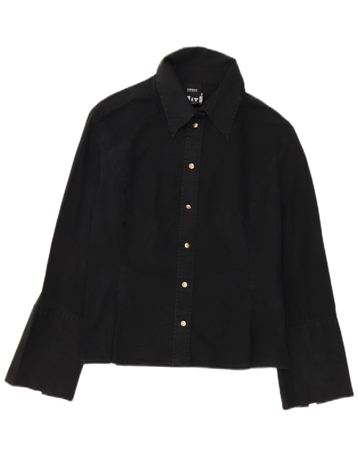 Γυναικείο επίσημο πουκάμισο Versace UK 10 Small Black