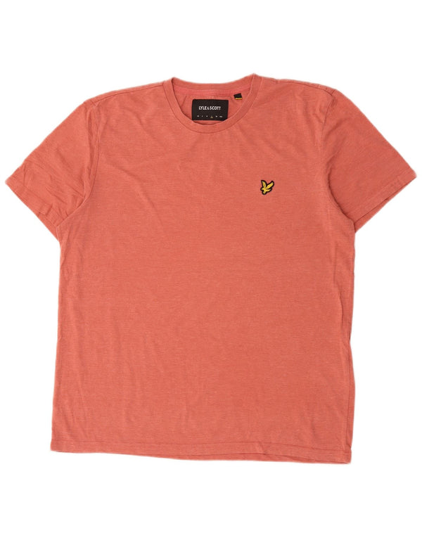 Ανδρικό T-Shirt Lyle & Scott Top Large Pink Polyester