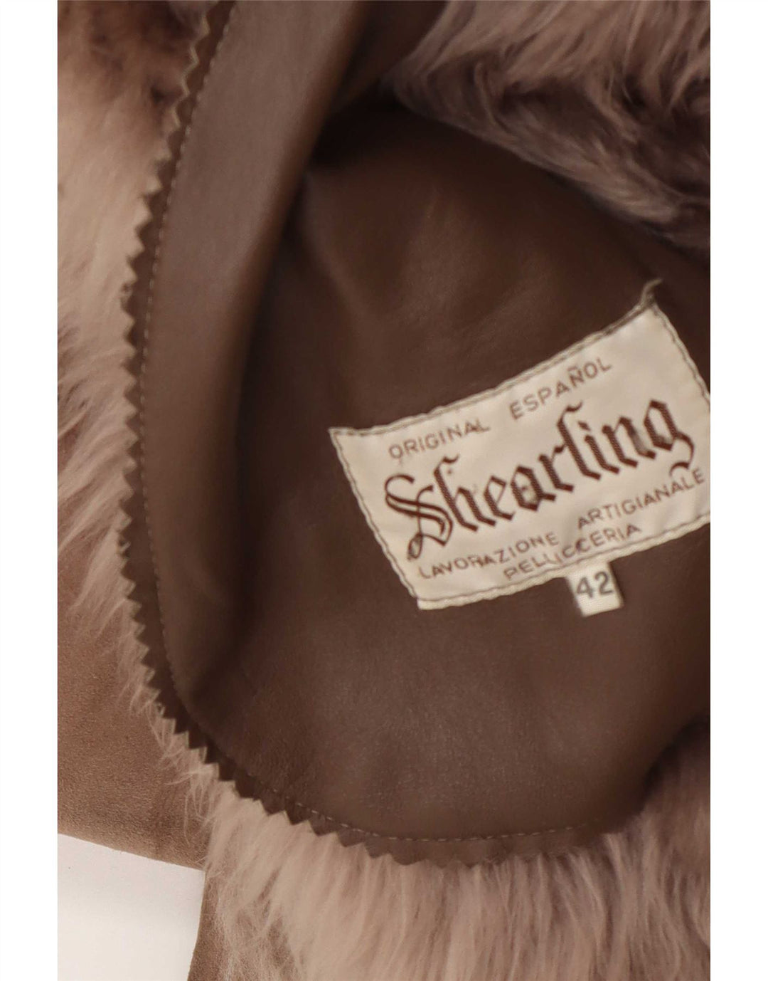 Vintage Γυναικείο Παλτό Shearling IT 42 Μεσαίο Καφέ
