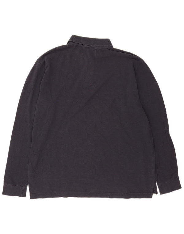 Ανδρικό μακρυμάνικο μπλουζάκι πόλο Kappa XL Navy Blue βαμβακερό