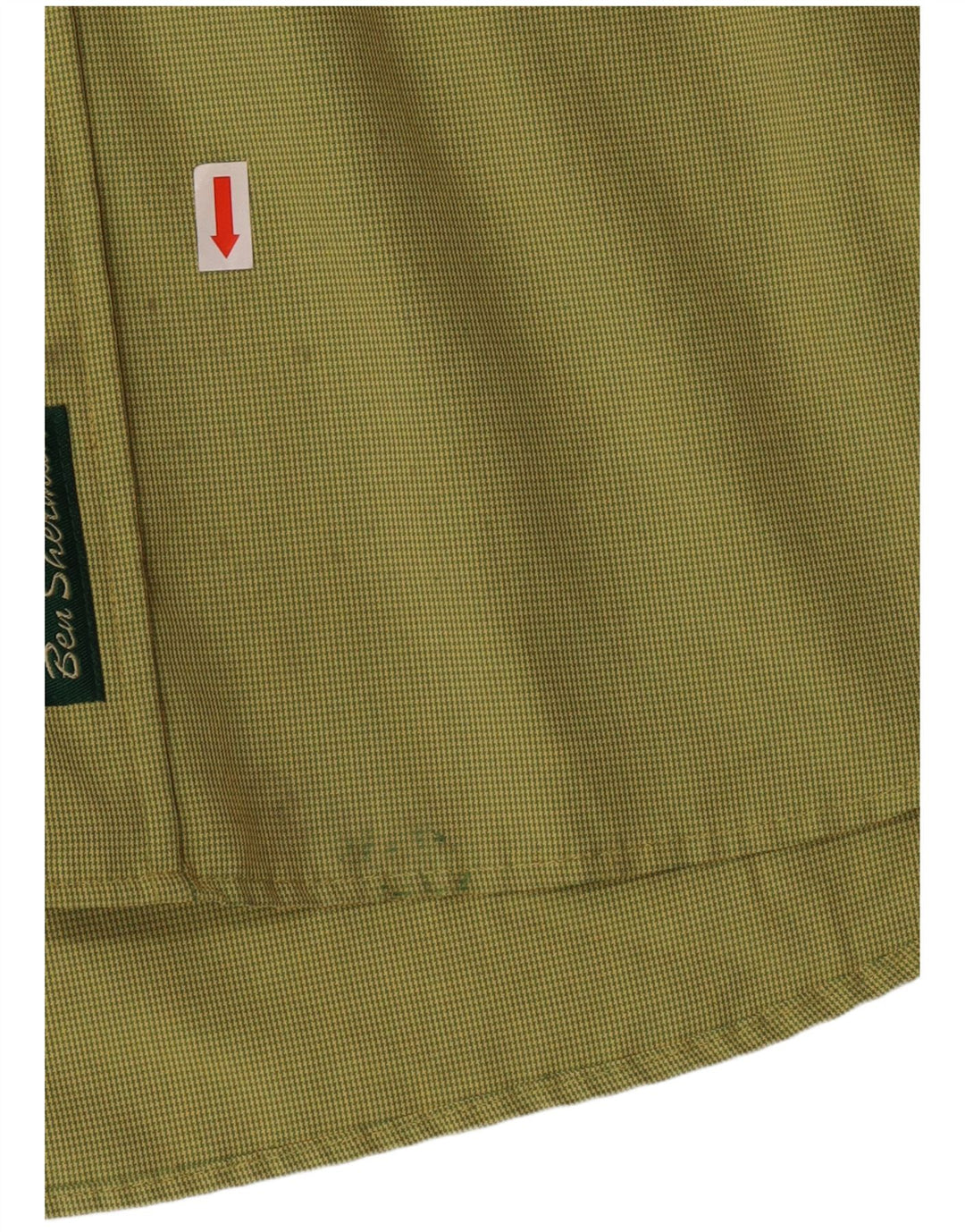 BEN SHERMAN Ανδρικό πουκάμισο XL Πράσινο Houndstooth