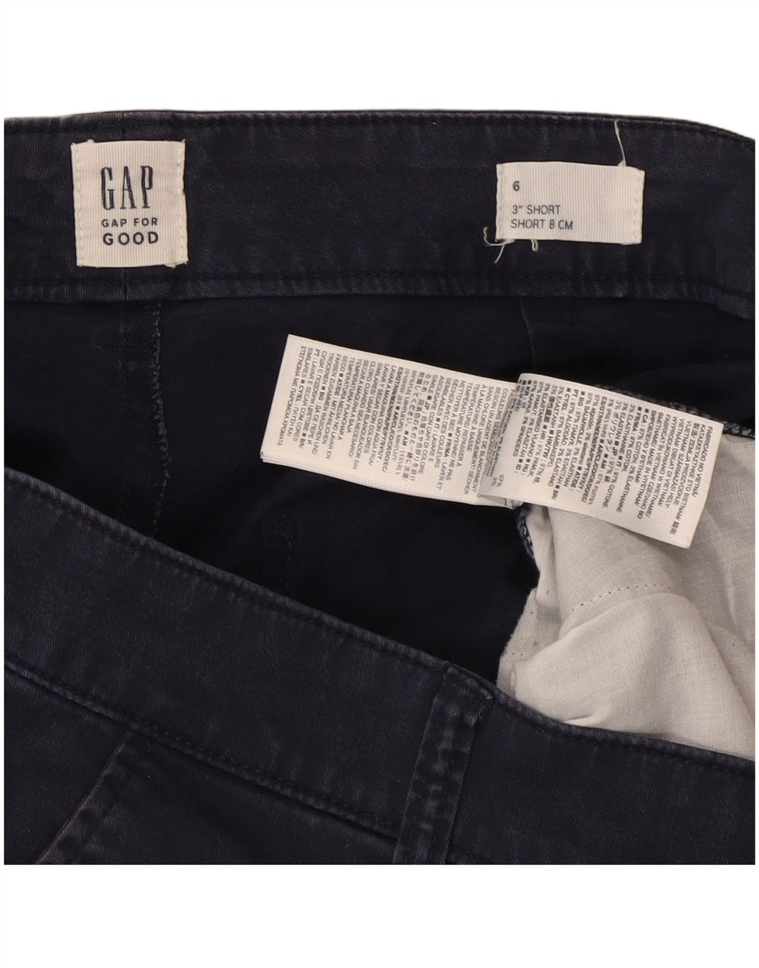 Γυναικείο σορτς Chino Gap US 6 Medium W30 Navy Blue από βαμβάκι