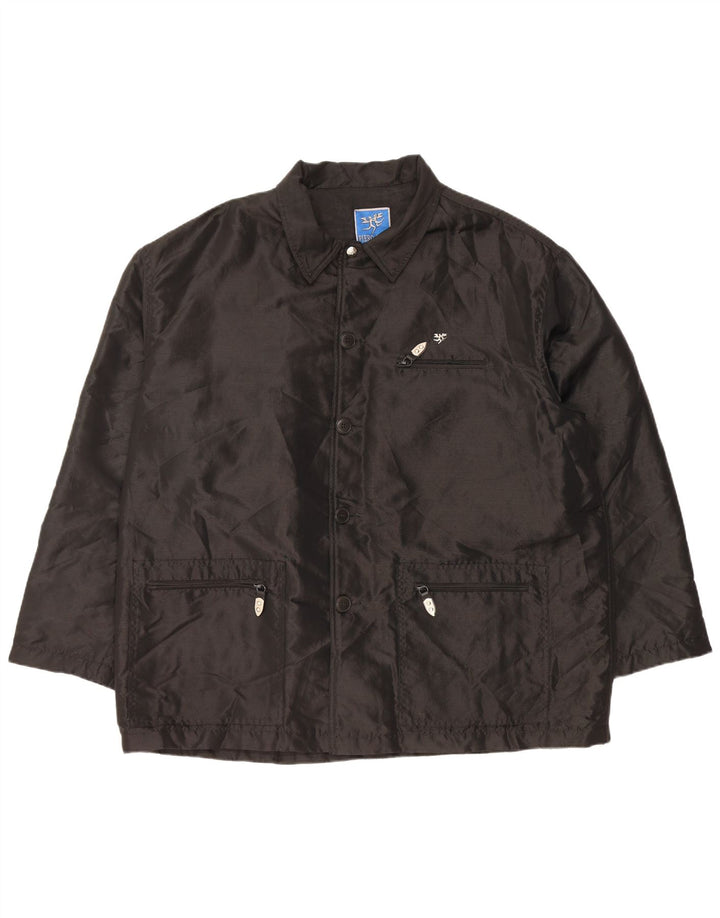 PIERO GUIDI Ανδρικό Utility Jacket UK 42 XL Μαύρο Nylon