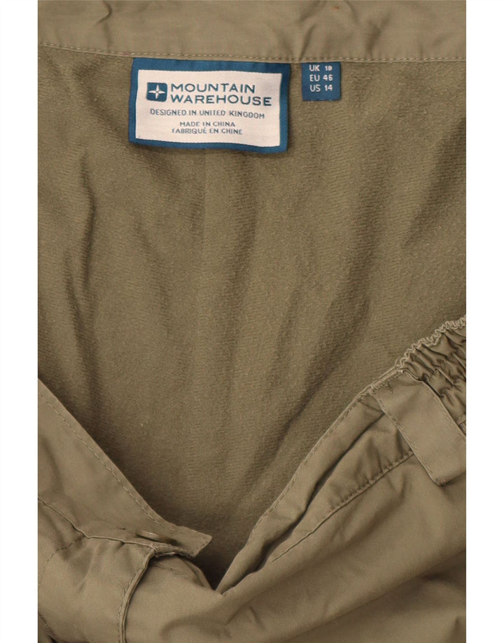 MOUNTAIN WAREHOUSE Γυναικείο παντελόνι αντιανεμικό UK 18 XL W40 L30 Χακί