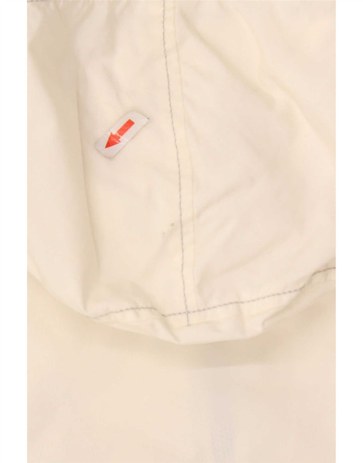 Refrigiwear Γυναικείο μπουφάν βροχής με κουκούλα UK 12 μεσαίο λευκό πολυαμίδιο