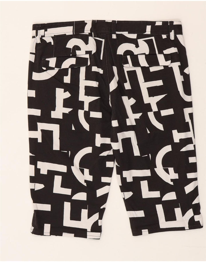 Ανδρικό σορτς βερμούδα Iceberg IT 48 Medium W32 Μαύρο γεωμετρικό βαμβακερό