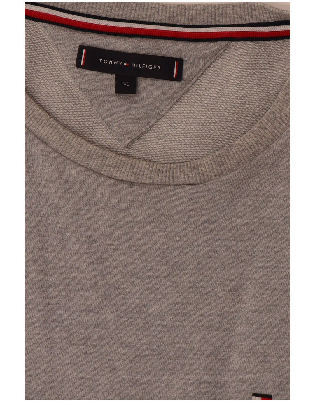 Ανδρικό γραφικό φούτερ Tommy Hilfiger Jumper XL Γκρι Colourblock Βαμβακερό