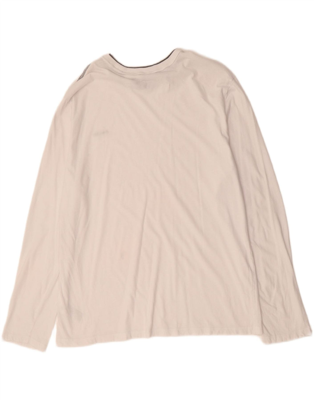 CALVIN KLEIN Ανδρικό τοπ μακρυμάνικο XL λευκό βαμβακερό