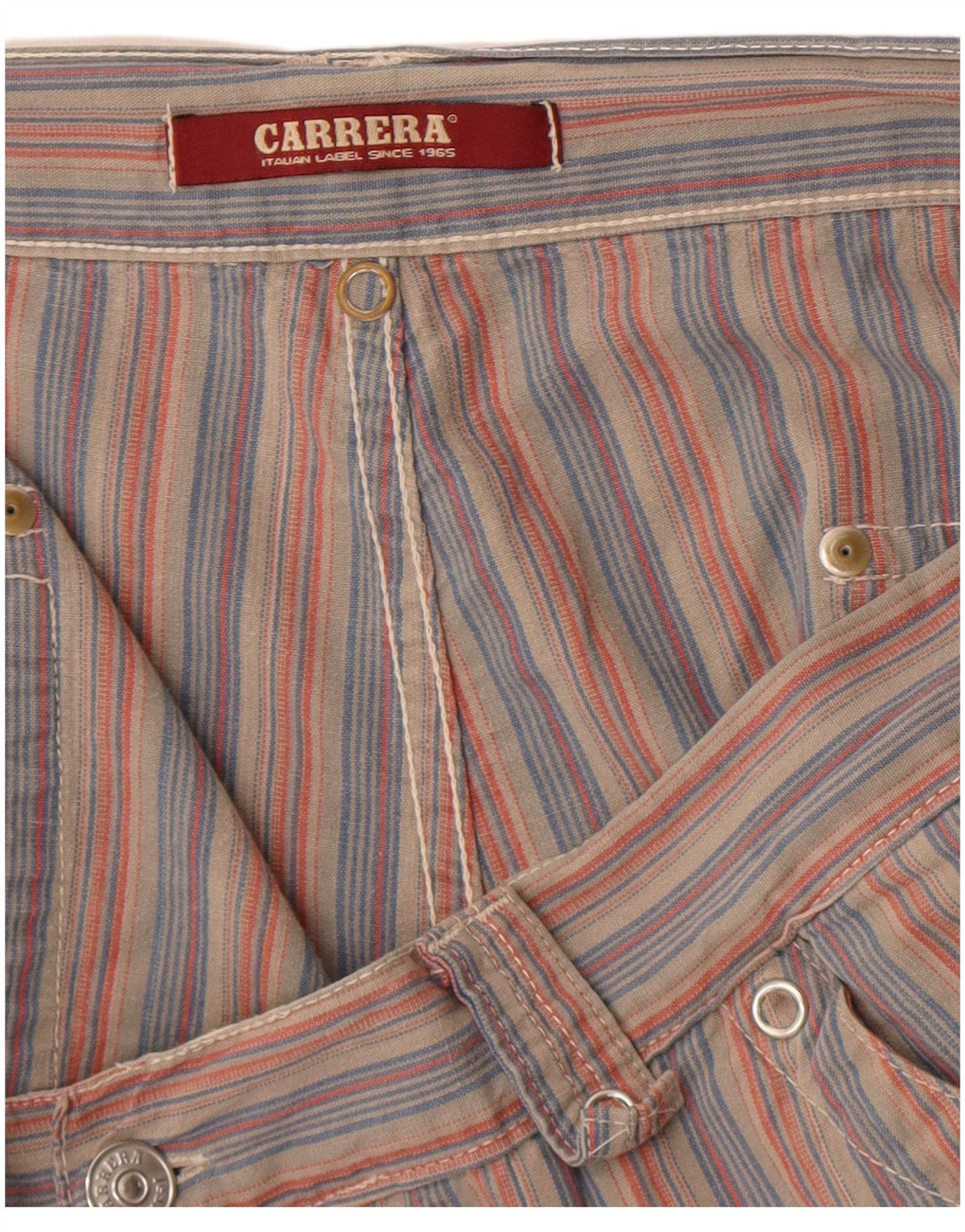 Ανδρικό σορτς Chino Carrera W38 XL κόκκινο ριγέ