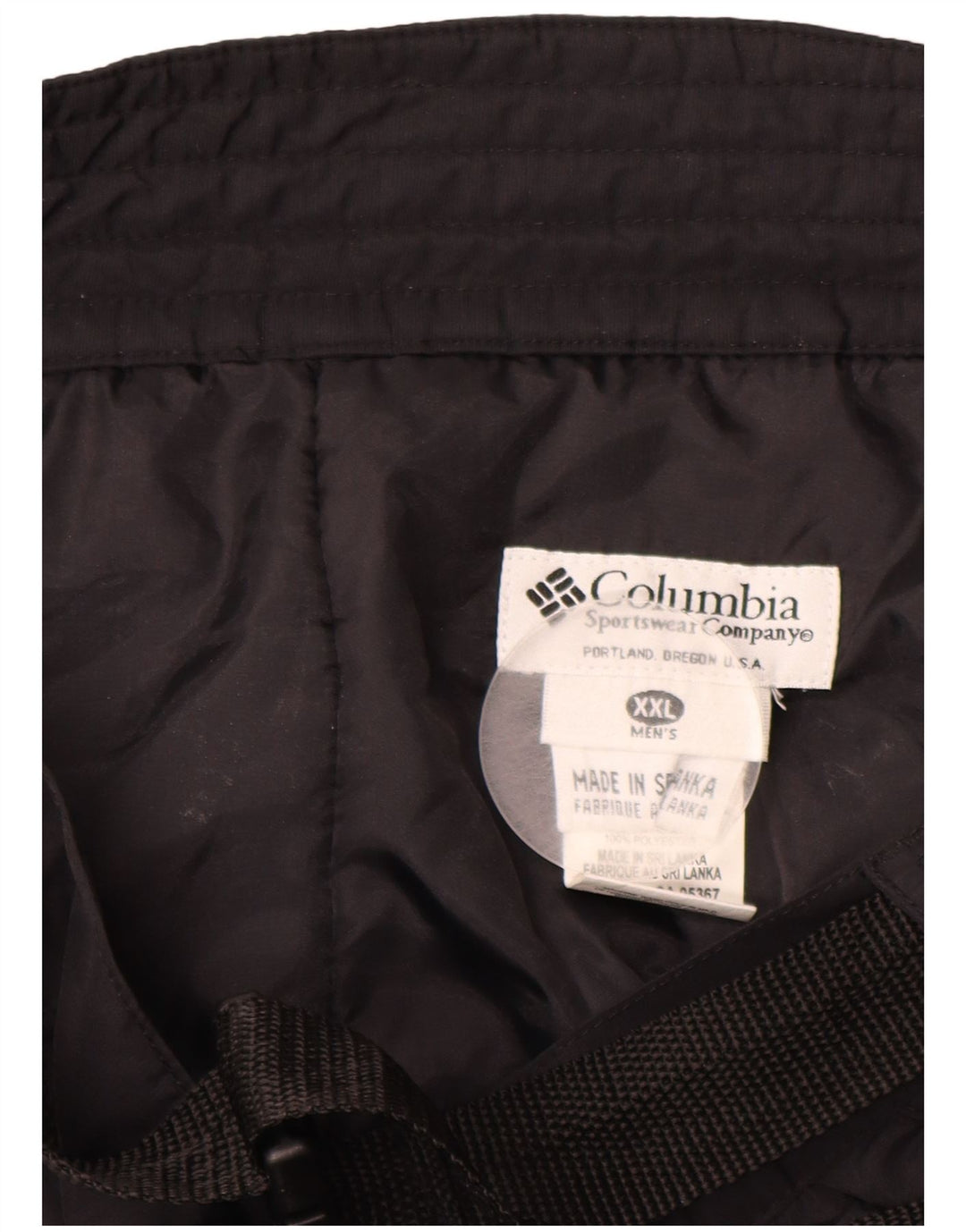 Ανδρικό παντελόνι σκι COLUMBIA 2XL μαύρο νάιλον