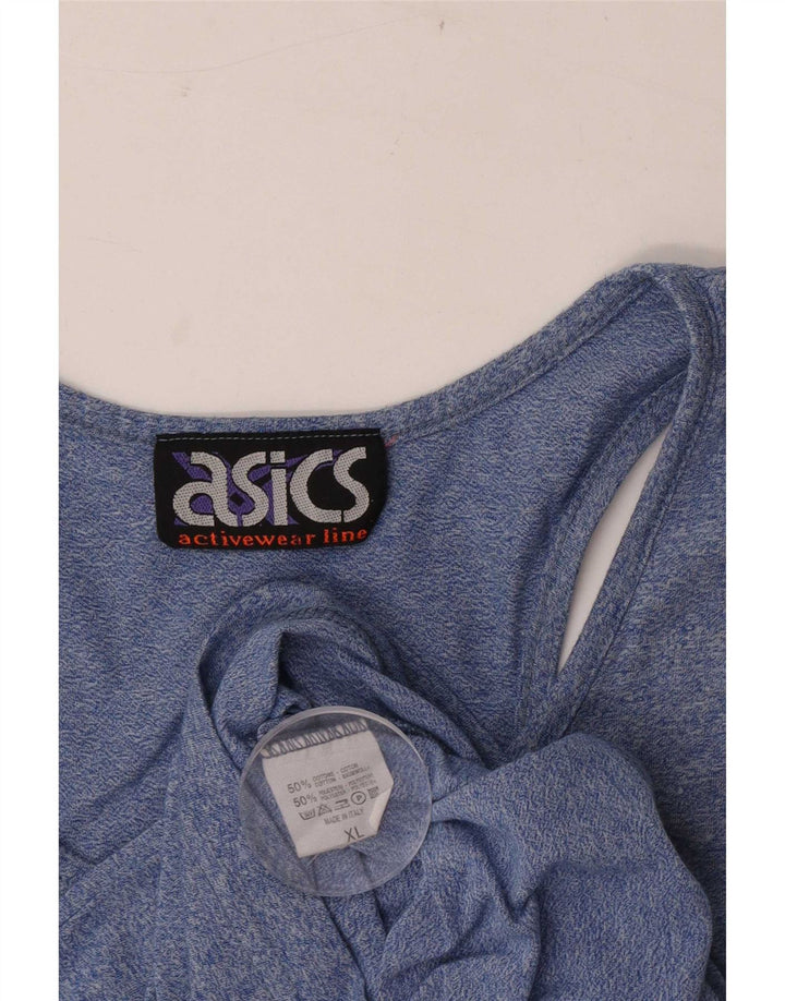 Ανδρικό γραφικό γιλέκο Asics XL Μπλε βαμβακερό