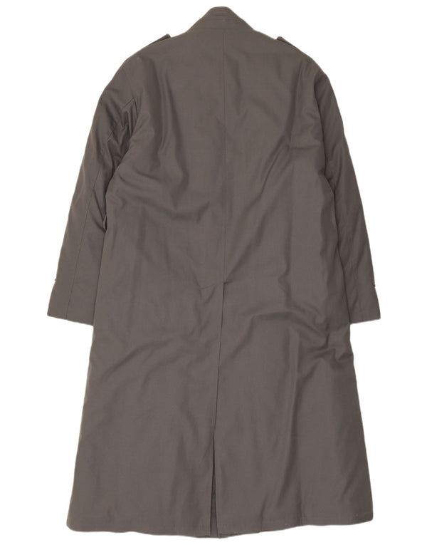 Vintage Mens Military Trench Coat UK 38 Medium Grey