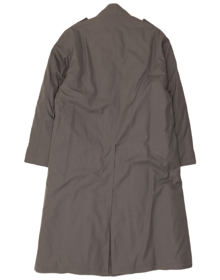 Vintage Ανδρικό Military Trench Coat UK 38 Medium Grey