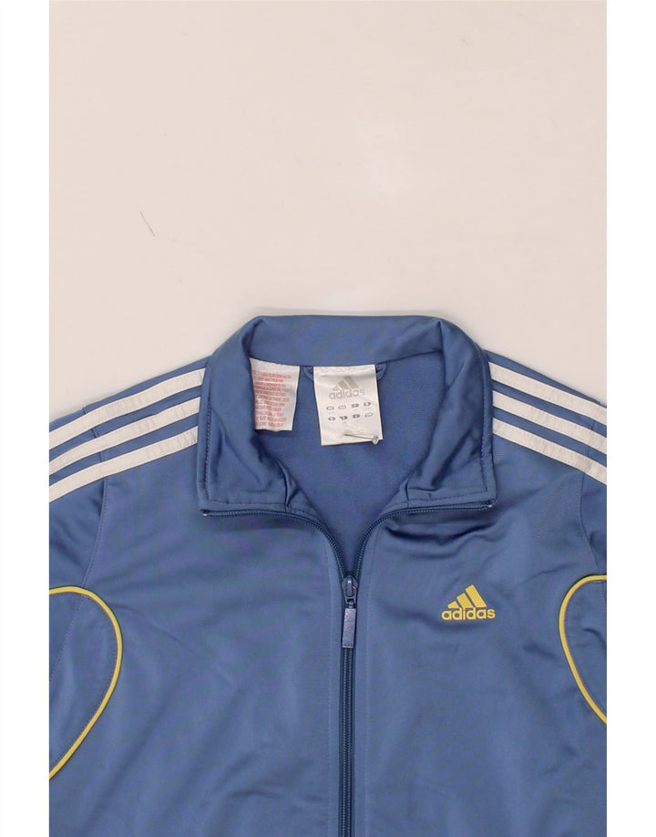 ADIDAS Boys Tracksuit Top Jacket 11-12 Years Blue Polyester Vintage Adidas and Second-Hand Adidas from Messina Hembry 