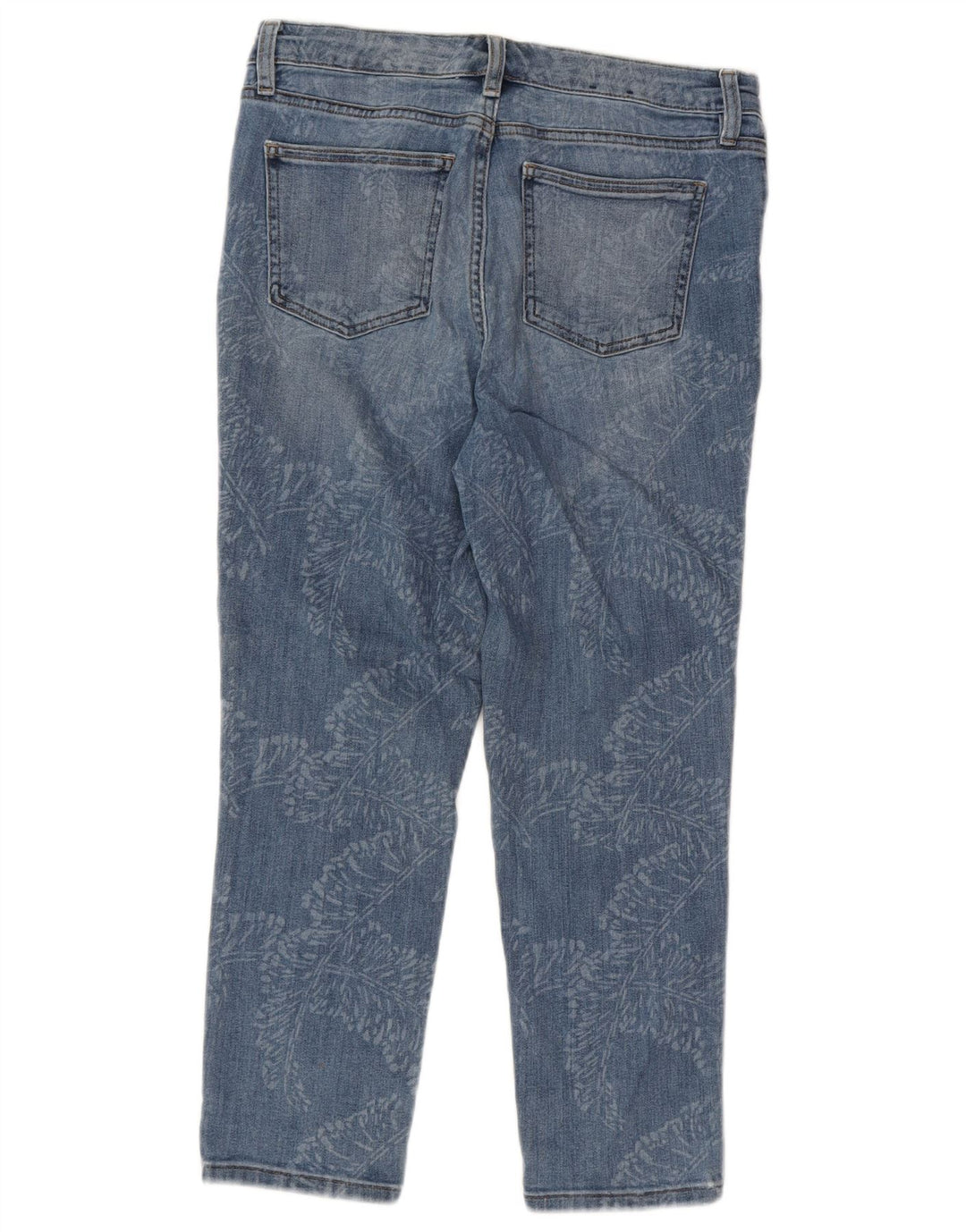CHAPS Γυναικείο Capri Jeans US 8 Medium W30 L22 Blue Floral Βαμβακερό