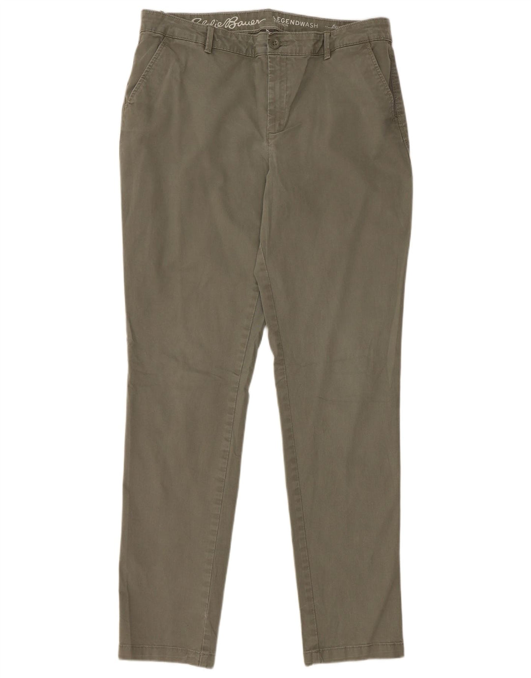 EDDIE BAUER Γυναικείο Boyfriend Fit παντελόνι Chino US 14 XL W36 L33 Khaki