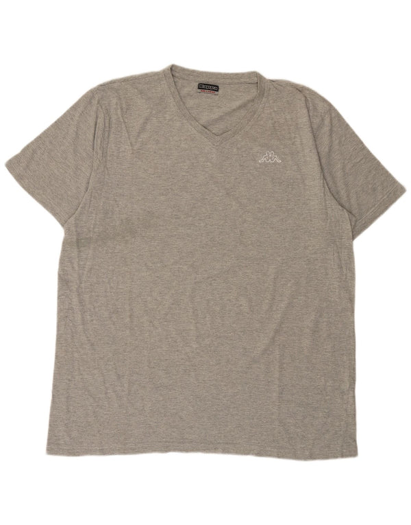 Kappa Ανδρικό T-Shirt Top 3XL Γκρι βαμβακερό