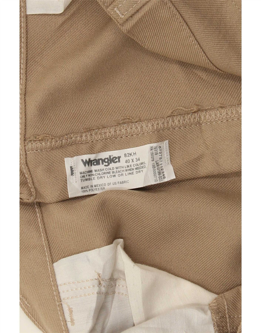 Ανδρικό ίσιο casual παντελόνι Wrangler W40 L29 Beige Polyester