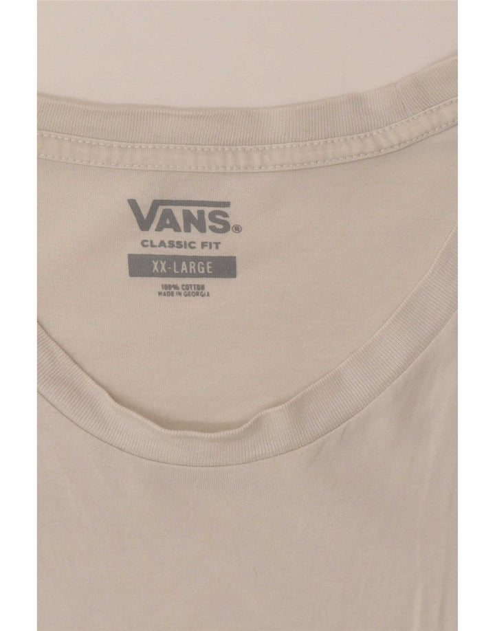 Ανδρικό T-Shirt Vans Classic Fit Top 2XL White Colourblock