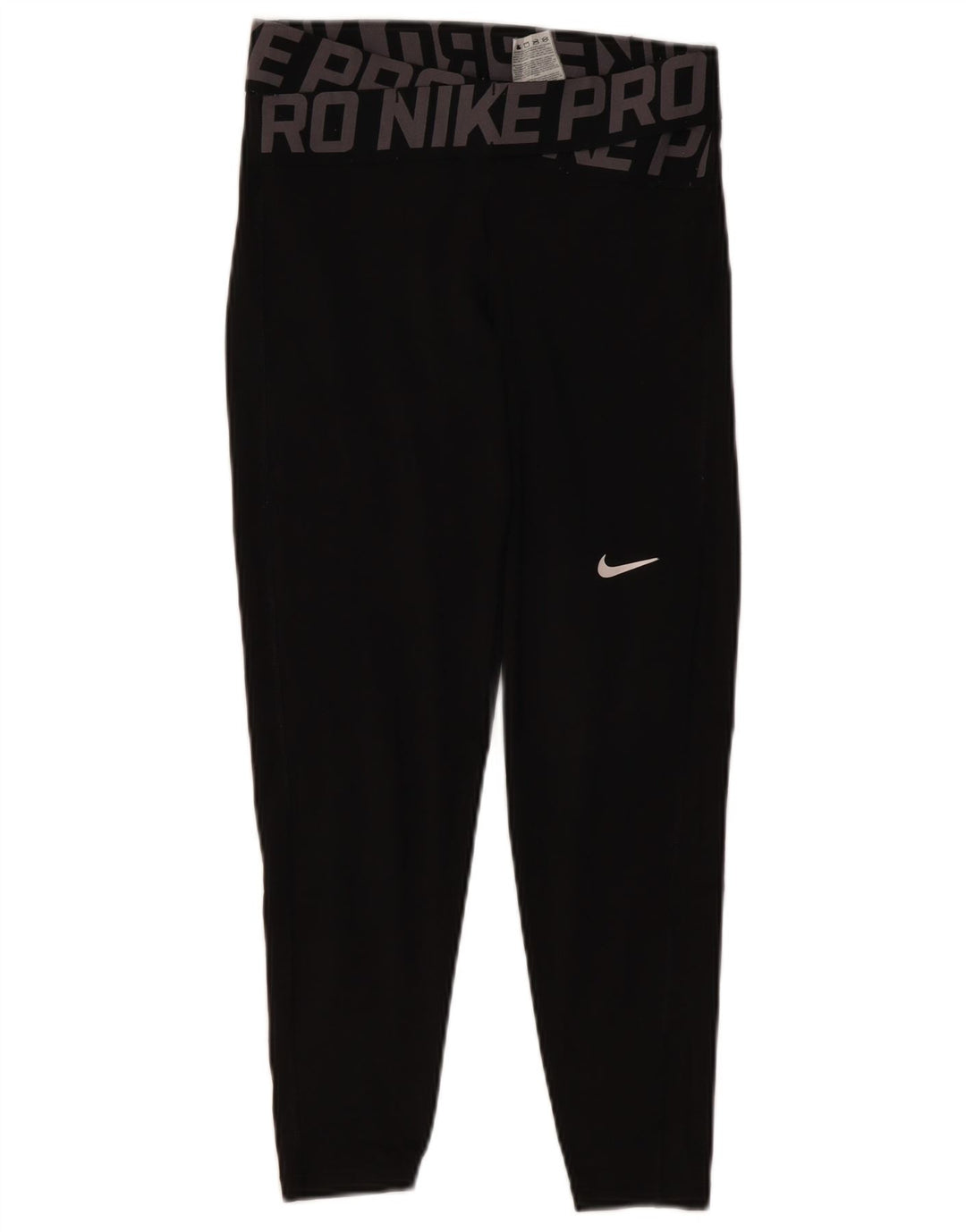 Γυναικεία γραφικά κολάν NIKE Dri Fit UK 10 Small Black Polyester