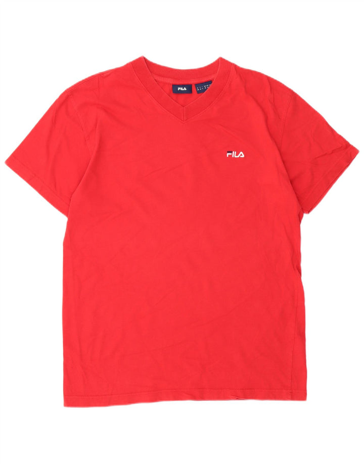 Ανδρικό T-Shirt Fila Top Μεσαίο κόκκινο βαμβακερό