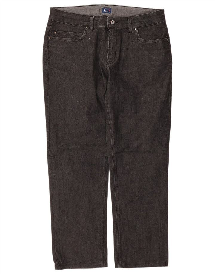 Γυναικείο τζιν Trussardi ίσιο W31 L26 μαύρο βαμβακερό