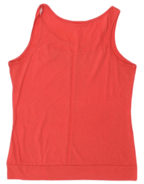 Lotto Womens Vest Top UK 12 Medium Red Cotton