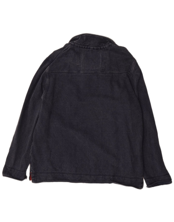 Crew Clothing Γυναικεία φούτερ με φερμουάρ Jumper UK 20 2XL Navy Blue Cotton