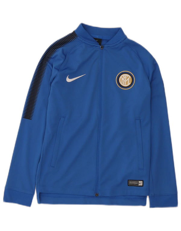 Μπουφάν Nike Boys Inter Milan Tracksuit Top Jacket 6-7 Years XS Blue Colourblock