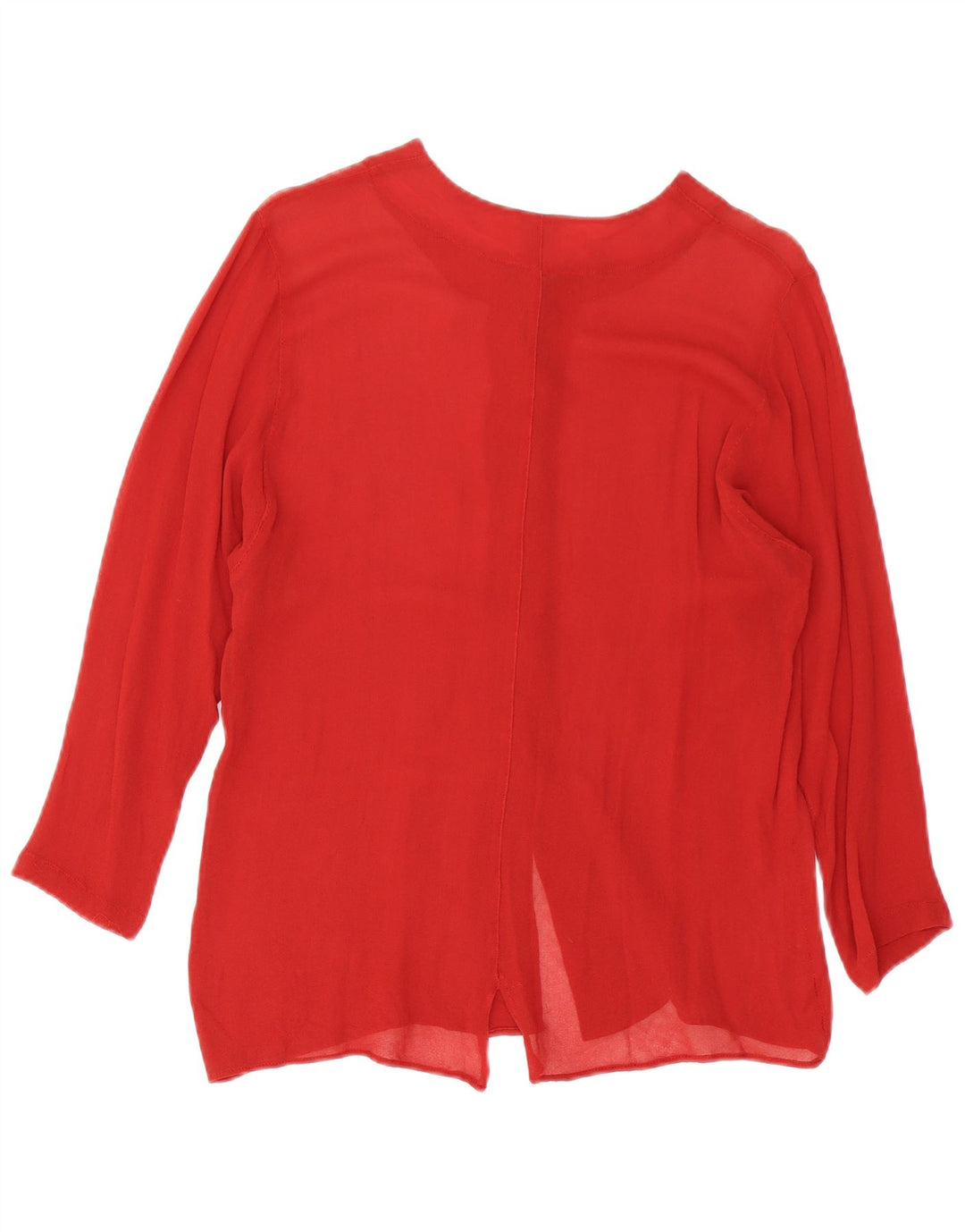 Benetton Γυναικείο Πουκάμισο Μπλούζα IT 44 Medium Burgundy Viscose