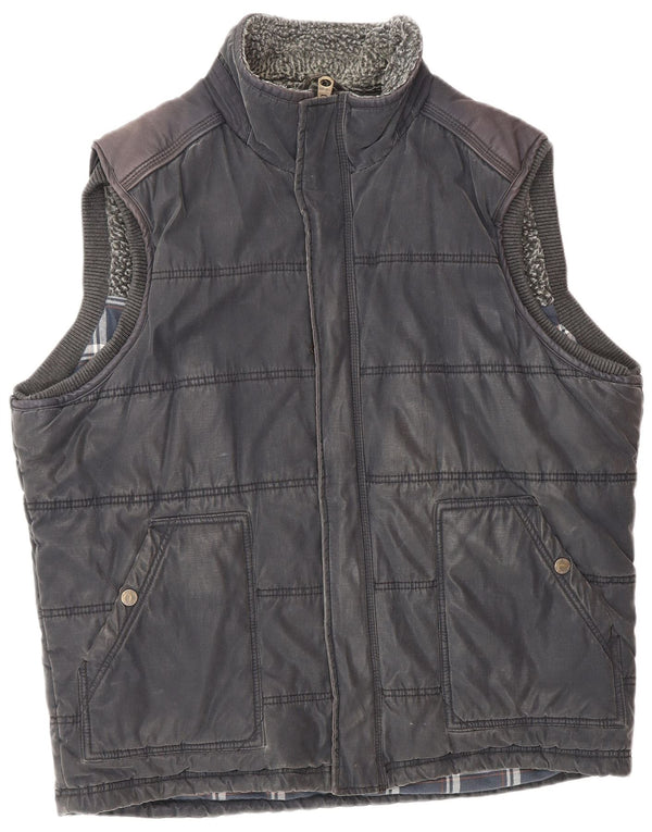 Fat Face Ανδρικό padded Gilet UK 42 XL Navy Blue Polyester