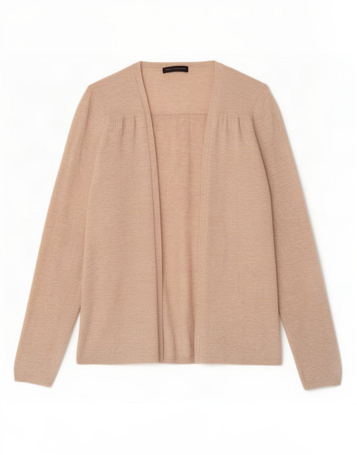 Marks & Spencer Γυναικεία ανοιχτή ζακέτα πουλόβερ UK 14 Medium Beige