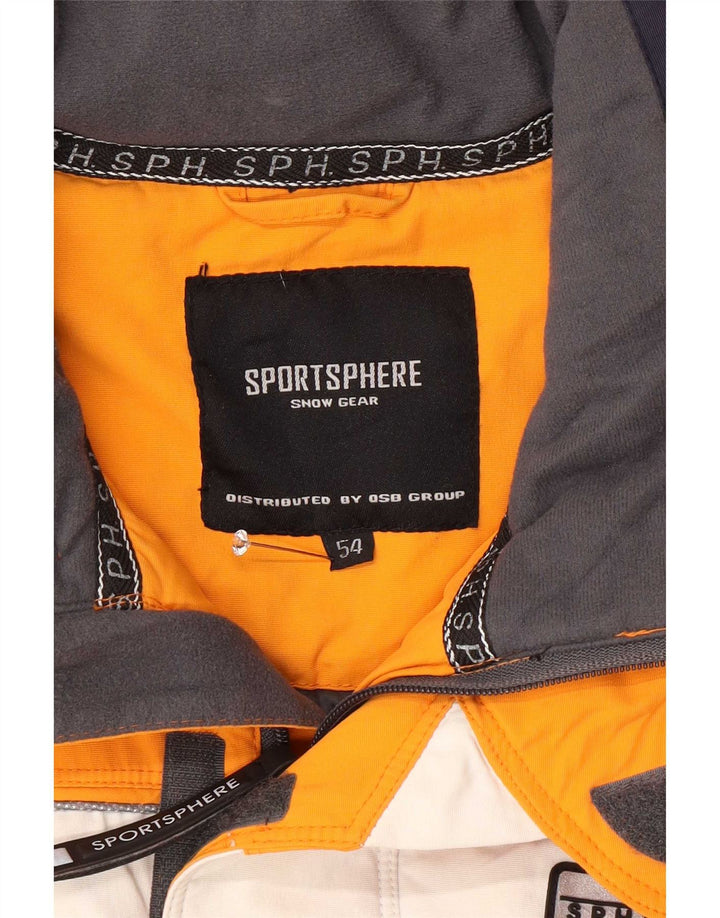 Sportsphere Ανδρικό μπουφάν σκι IT 54 2XL Πορτοκαλί Colourblock Nylon