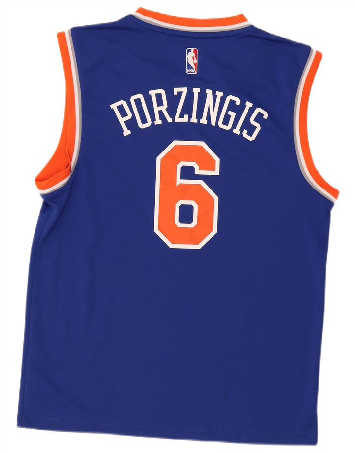 Adidas Mens New York Knicks Graphic Vest Top Medium Blue Polyester