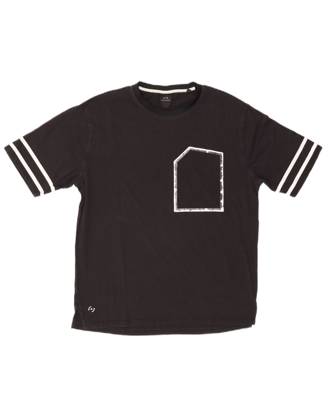 Ανδρικό T-Shirt Armani Exchange Top Μεσαίο Μαύρο