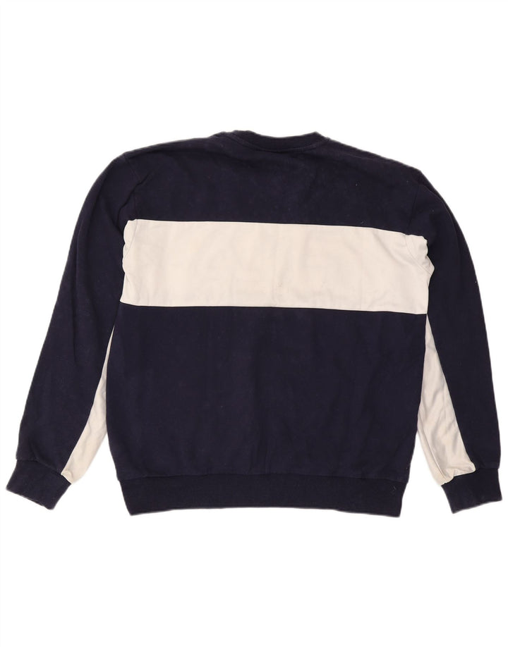 Ανδρικό γραφικό φούτερ Fila Jumper Μεγάλο μπλε μπλε χρώματος βαμβακερό