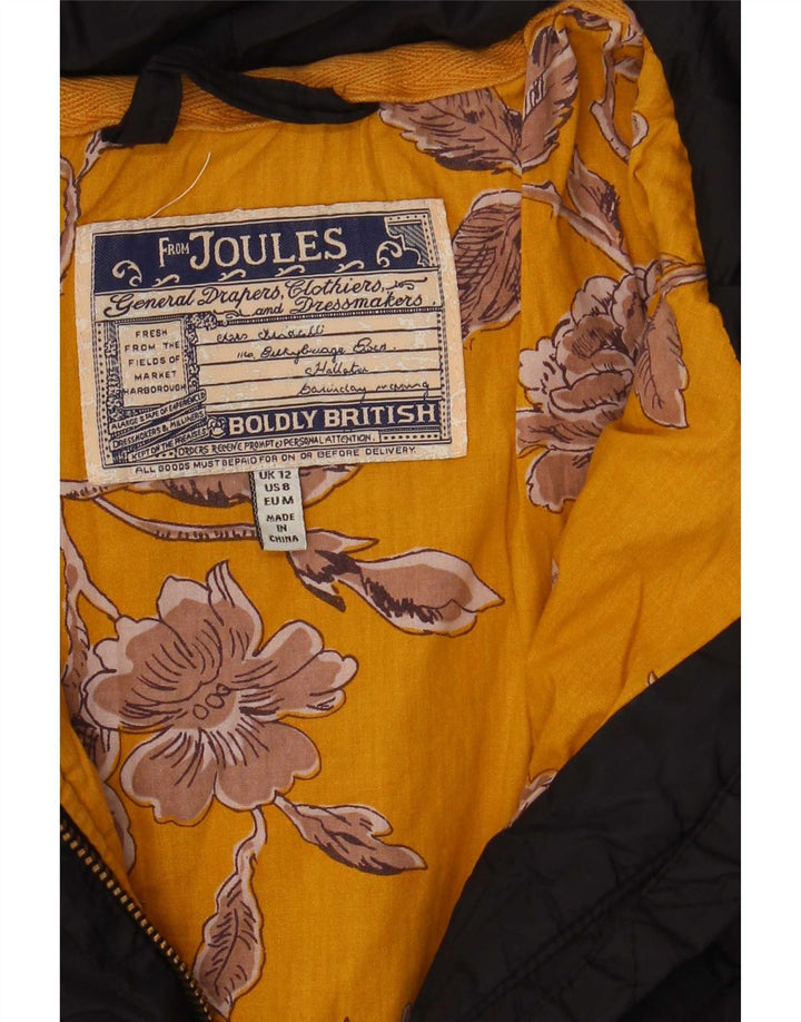 Joules Γυναικείο καπιτονέ μπουφάν UK 12 Medium Black Polyamide