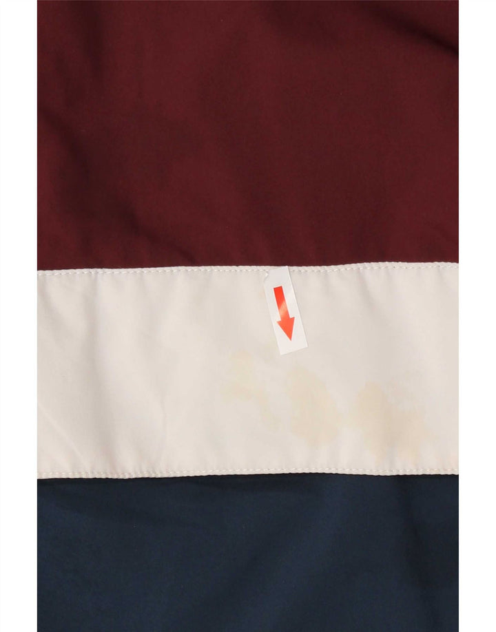 Ανδρικό μπουφάν βροχής με κουκούλα Vans UK 38 Medium Burgundy Colorblock