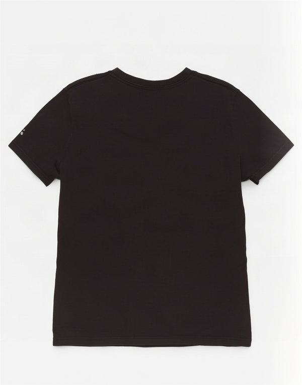 Γυναικείο γραφικό μπλουζάκι Adidas Slim Fit Top UK 20/22 XL Μαύρο βαμβακερό